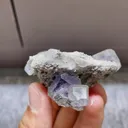 Natural Purple Phantom Fluorite comes from Fujian,China 50*30*70MM - image 2
