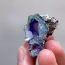 Natural Purple Phantom Fluorite comes from Inner Mongolia,China 30*30*25MM - image 3