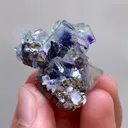 Natural Purple Phantom Fluorite comes from Inner Mongolia,China 30*30*25MM - image 5