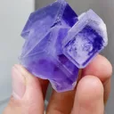 Natural Purple Phantom Fluorite comes from Shizhuyuan,Chenzhou 40*40*30MM - image 3