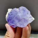 Natural Purple Phantom Fluorite comes from Shizhuyuan,Chenzhou 75*20*45MM - image 3