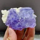 Natural Purple Phantom Fluorite comes from Shizhuyuan,Chenzhou 75*20*45MM - image 1