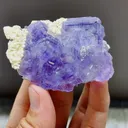 Natural Purple Phantom Fluorite comes from Shizhuyuan,Chenzhou 75*20*45MM - image 2