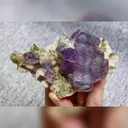 Natural Purple Phantom Fluorite comes from Yaogangxian,Hunan 110*65*35MM - image 4