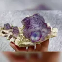 Natural Purple Phantom Fluorite comes from Yaogangxian,Hunan 110*65*35MM - image 1