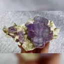 Natural Purple Phantom Fluorite comes from Yaogangxian,Hunan 110*65*35MM - image 2
