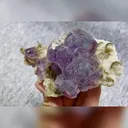 Natural Purple Phantom Fluorite comes from Yaogangxian,Hunan 110*65*35MM - image 3