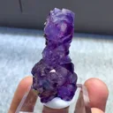 Natural Purple Phantom Fluorite comes from Yaogangxian,Hunan 20*15*30MM - image 3