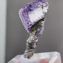 Natural Purple Phantom Fluorite comes from Yaogangxian,Hunan 20*15*35MM - image 5
