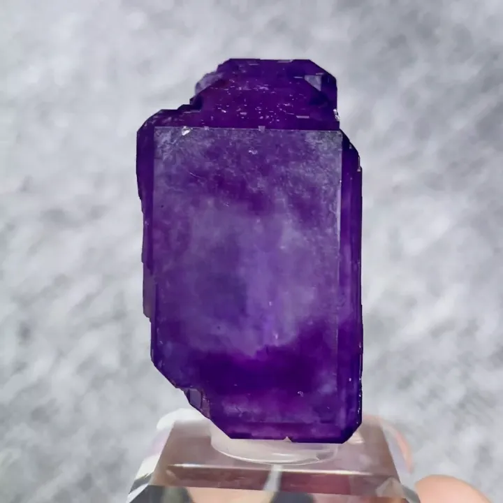 Natural Purple Phantom Fluorite comes from Yaogangxian,Hunan 20*30*35MM - image 5