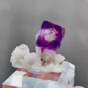 Natural Purple Phantom Fluorite comes from Yaogangxian，Hunan 25*10*25MM - image 2