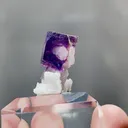 Natural Purple Phantom Fluorite comes from Yaogangxian，Hunan 25*10*25MM - image 5