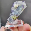 Natural Purple Phantom Fluorite comes from Yaogangxian,Hunan 25*25*35MM - image 5