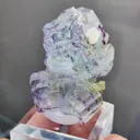 Natural Purple Phantom Fluorite comes from Yaogangxian,Hunan 25*25*35MM - image 3