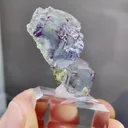 Natural Purple Phantom Fluorite comes from Yaogangxian,Hunan 25*25*35MM - image 7