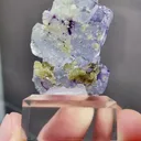 Natural Purple Phantom Fluorite comes from Yaogangxian,Hunan 25*25*35MM - image 2