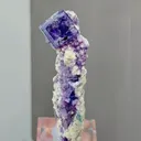 Natural Purple Phantom Fluorite comes from Yaogangxian,Hunan 25*35*75MM - image 1