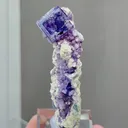 Natural Purple Phantom Fluorite comes from Yaogangxian,Hunan 25*35*75MM - image 4