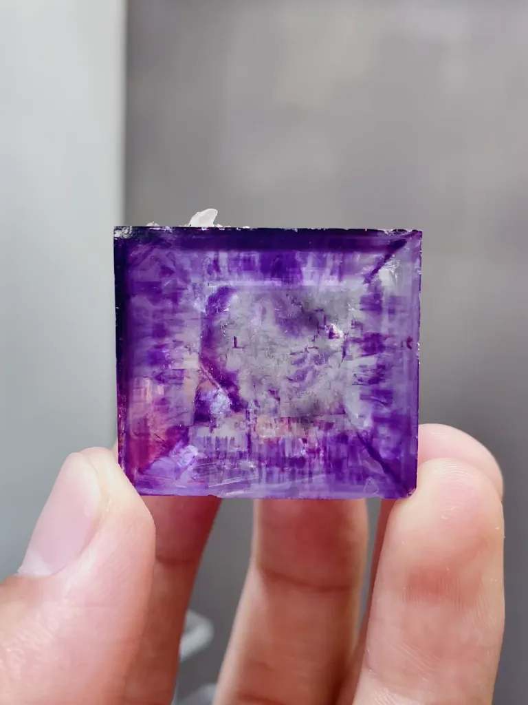 Natural Purple Phantom Fluorite comes from Yaogangxian,Hunan 30*20*25MM - image 4