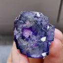 Natural Purple Phantom Fluorite comes from Yaogangxian,Hunan 30*20*30MM - image 2