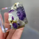 Natural Purple Phantom Fluorite comes from Yaogangxian,Hunan 30*20*35MM - image 5