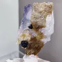 Natural Purple Phantom Fluorite comes from Yaogangxian,Hunan 30*30*50MM - image 4