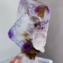 Natural Purple Phantom Fluorite comes from Yaogangxian,Hunan 30*30*50MM - image 2