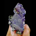 Natural Purple Phantom Fluorite comes from Yaogangxian,Hunan 30*60*30MM - image 1