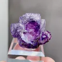 Natural Purple Phantom Fluorite comes from Yaogangxian,Hunan 35*20*25MM - image 1