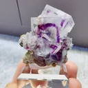 Natural Purple Phantom Fluorite comes from Yaogangxian,Hunan 35*20*30MM - image 3