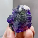 Natural Purple Phantom Fluorite comes from Yaogangxian,Hunan 35*20*40MM - image 1