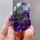 Natural Purple Phantom Fluorite comes from Yaogangxian,Hunan 35*20*40MM - image 3