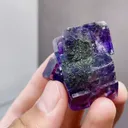 Natural Purple Phantom Fluorite comes from Yaogangxian,Hunan 35*20*40MM - image 4