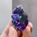 Natural Purple Phantom Fluorite comes from Yaogangxian,Hunan 35*20*40MM - image 2