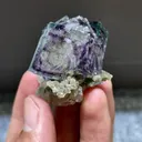 Natural Purple Phantom Fluorite comes from Yaogangxian,Hunan 35*30*35MM - image 2