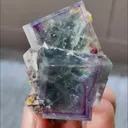 Natural Purple Phantom Fluorite comes from Yaogangxian,Hunan 35*60*40MM - image 2