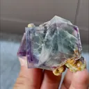 Natural Purple Phantom Fluorite comes from Yaogangxian,Hunan 35*60*40MM - image 4