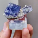 Natural Purple Phantom Fluorite comes from Yaogangxian,Hunan 40*29*22MM - image 5
