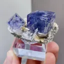 Natural Purple Phantom Fluorite comes from Yaogangxian,Hunan 40*29*22MM - image 1