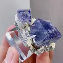 Natural Purple Phantom Fluorite comes from Yaogangxian,Hunan 40*29*22MM - image 4