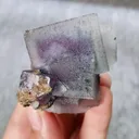 Natural Purple Phantom Fluorite comes from Yaogangxian,Hunan 40*40*40MM - image 3