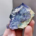 Natural Purple Phantom Fluorite comes from Yaogangxian,Hunan 50*30*25MM - image 4