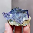 Natural Purple Phantom Fluorite comes from Yaogangxian,Hunan 50*30*25MM - image 6
