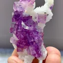 Natural Purple Phantom Fluorite comes from Yaogangxian,Hunan 60*30*10MM - image 7