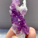 Natural Purple Phantom Fluorite comes from Yaogangxian,Hunan 60*30*10MM - image 6