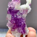 Natural Purple Phantom Fluorite comes from Yaogangxian,Hunan 60*30*10MM - image 8