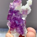 Natural Purple Phantom Fluorite comes from Yaogangxian,Hunan 60*30*10MM - image 2