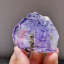Natural Purple Phantom Fluorite comes from Yaogangxian,Hunan 60*30*50MM - image 2