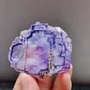 Natural Purple Phantom Fluorite comes from Yaogangxian,Hunan 60*30*50MM - image 4