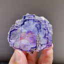 Natural Purple Phantom Fluorite comes from Yaogangxian,Hunan 60*30*50MM - image 1